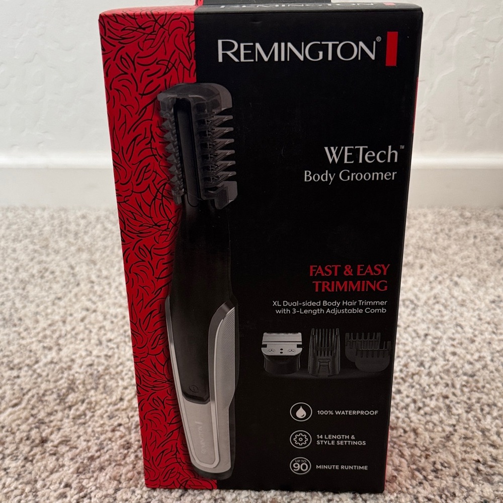 Remington WE Tech Black and Silver Body Groomer